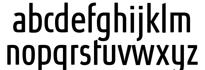 Absolut Pro Condensed Book reduced Font LOWERCASE