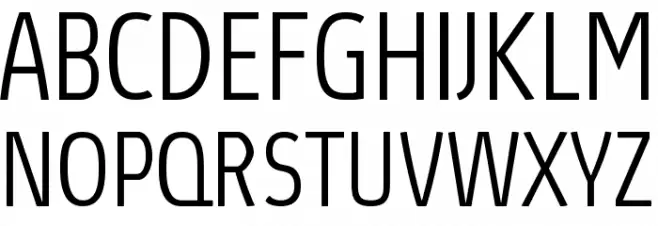 Absolut Pro Condensed Light reduced Шрифта ВЕРХНИЙ