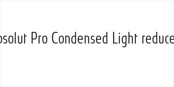 Absolut Pro Condensed Light reduced Logo
