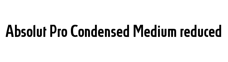 Absolut Pro Condensed Medium reduced Font