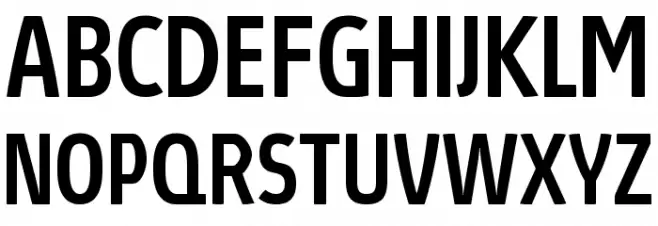 Absolut Pro Condensed Medium reduced Шрифта ВЕРХНИЙ