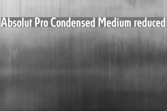 Absolut Pro Condensed Medium reduced Fuentes examples