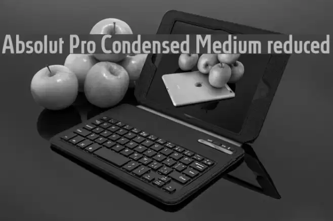 Absolut Pro Condensed Medium reduced Fuentes examples