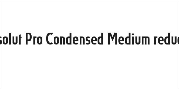 Absolut Pro Condensed Medium reduced Logo