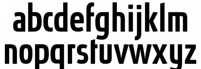Absolut Pro Condensed Medium reduced Schriftart Kleinbuchstaben