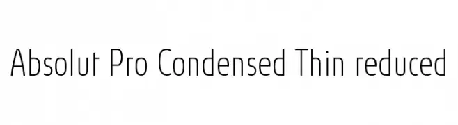 Absolut Pro Condensed Thin reduced  baixar fontes gratis