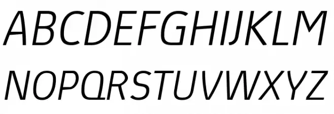 Absolut Pro Light Italic reduced Polices MAJUSCULES