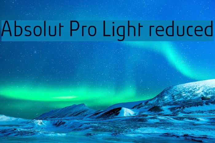 Absolut Pro Light reduced Example 3