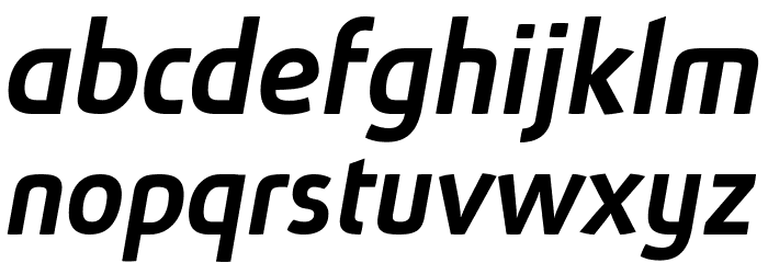 Absolut Pro Medium Italic reduced Font LOWERCASE