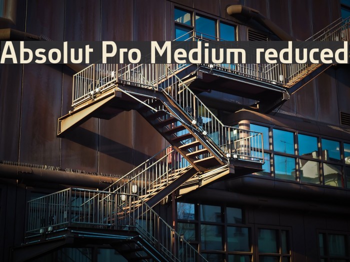 Absolut Pro Medium reduced Font examples