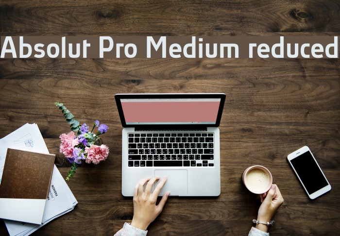 Absolut Pro Medium reduced Font examples