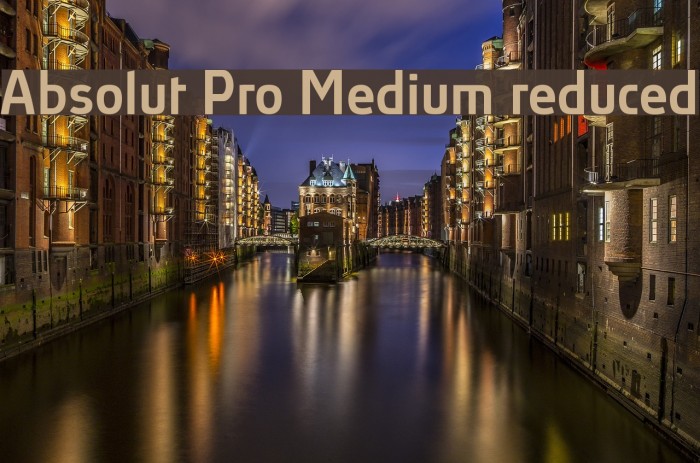 Absolut Pro Medium reduced Font examples