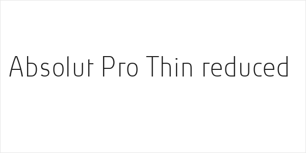 Absolut Pro Thin reduced Logo