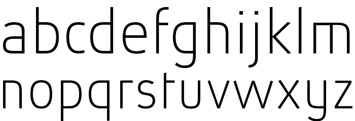 Absolut Pro Thin reduced Font LOWERCASE