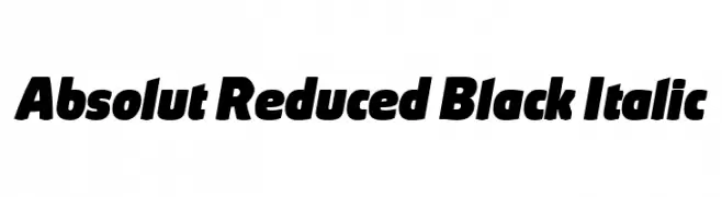 Absolut Reduced Black Italic  les polices de caractères gratuit tlcharger