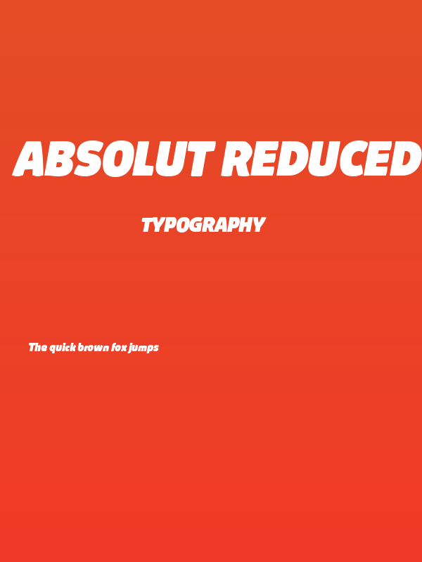 Absolut Reduced Black Italic Poster
