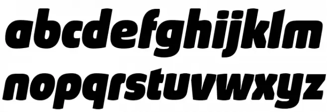 Absolut Reduced Black Italic फ़ॉन्ट लोअरकेस