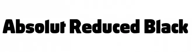 Absolut Reduced Black  les polices de caractères gratuit tlcharger
