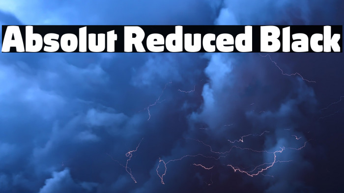 Absolut Reduced Black Example 3