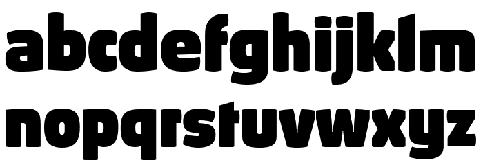 Absolut Reduced Black Font LOWERCASE
