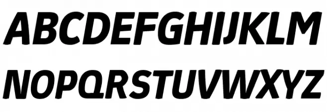 Absolut Reduced Bold Italic خط أحرف كبيرة