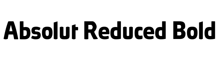 Absolut Reduced Bold  Frei Schriftart Herunterladen