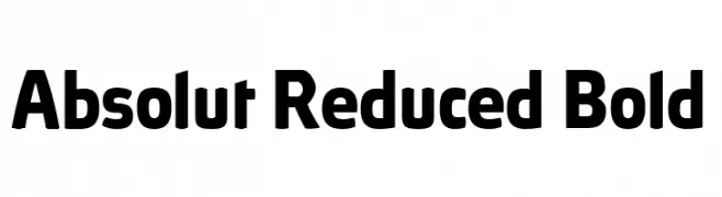 Absolut Reduced Bold  les polices de caractères gratuit tlcharger