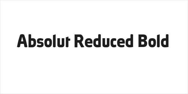 Absolut Reduced Bold Logo