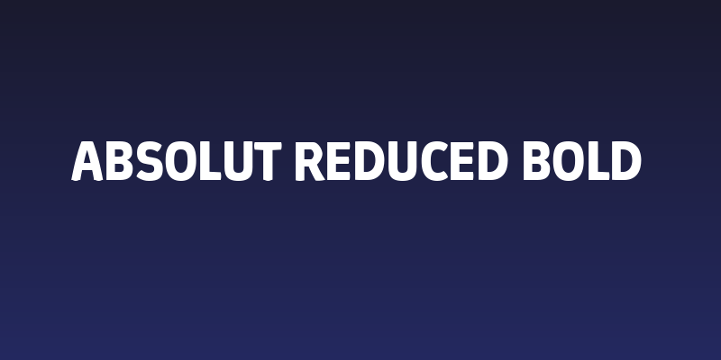 Absolut Reduced Bold Social Header