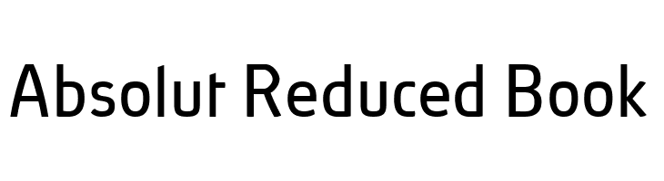 Absolut Reduced Book  フリーフォントのダウンロード