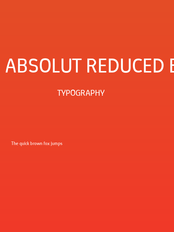 Absolut Reduced Book Poster