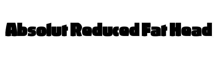 Absolut Reduced Fat Head  les polices de caractères gratuit tlcharger