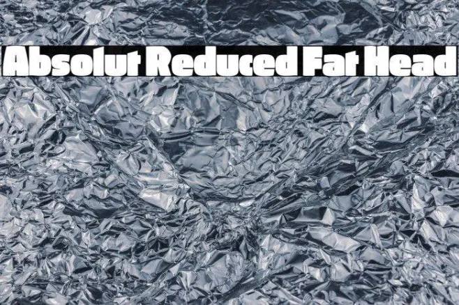 Absolut Reduced Fat Head Example 3
