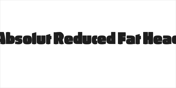 Absolut Reduced Fat Head Logo