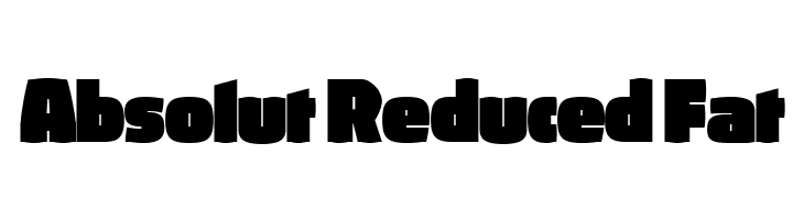 Absolut Reduced Fat  font caratteri gratis