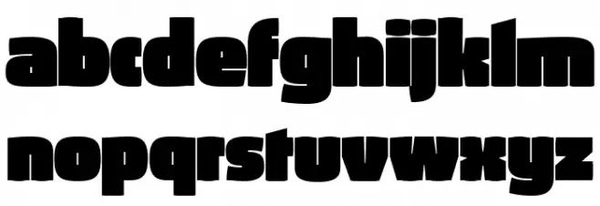 Absolut Reduced Fat Font LOWERCASE