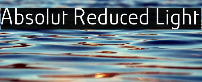 Absolut Reduced Light Example 2