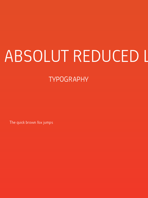 Absolut Reduced Light Poster