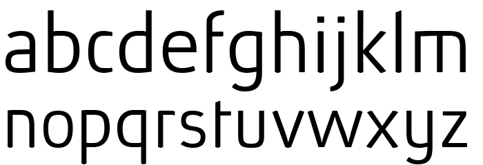 Absolut Reduced Light Font LOWERCASE