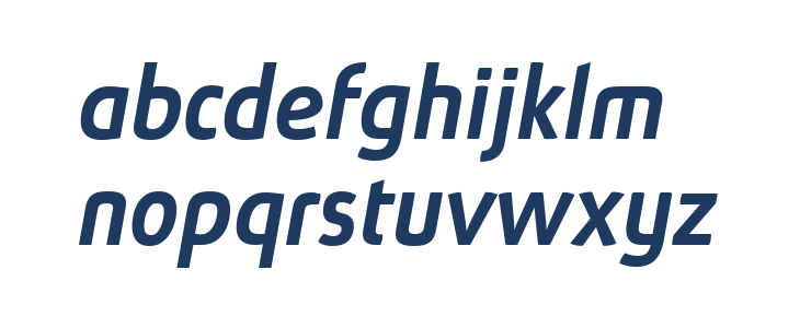 Absolut Reduced Medium Italic Lowercase