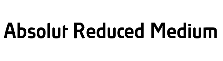 Absolut Reduced Medium  Descarca Fonturi Gratis
