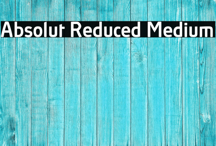 Absolut Reduced Medium Example 1