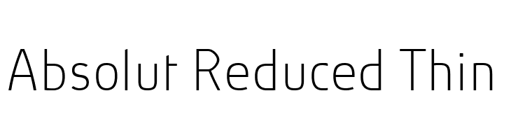 Absolut Reduced Thin  免费字体下载
