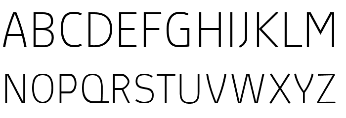 Absolut Reduced Thin Font OTHER CHARS