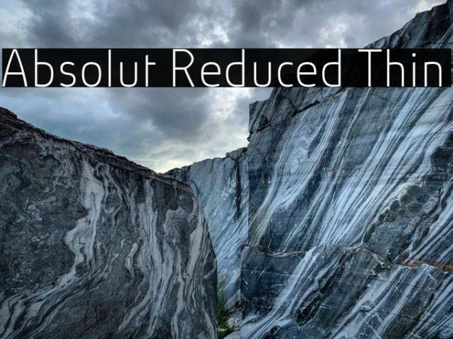 Absolut Reduced Thin Example 1
