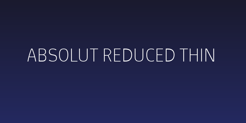 Absolut Reduced Thin Social Header