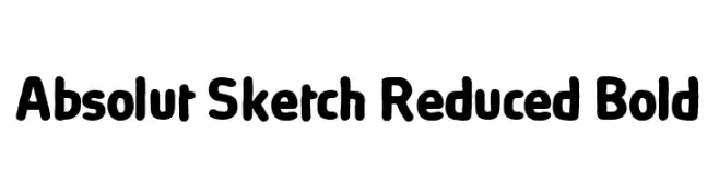 Absolut Sketch Reduced Bold  baixar fontes gratis