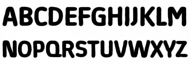 Absolut Sketch Reduced Bold Font OTHER CHARS