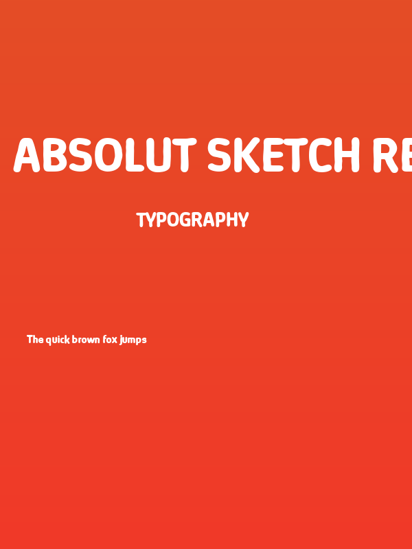 Absolut Sketch Reduced Bold Poster