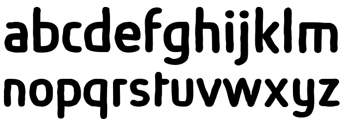 Absolut Sketch Reduced Medium Font LOWERCASE